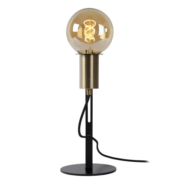 Lucide MALCOLM - Tischlampe - Ø 23 cm - 1xE27 - Schwarz - Detail 1